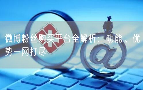 微博粉丝购买平台全解析：功能、优势一网打尽