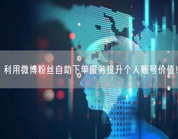 利用微博粉丝自助下单服务提升个人账号价值!