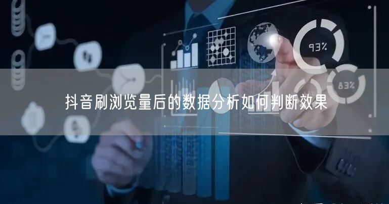 抖音刷浏览量后的数据分析如何判断效果